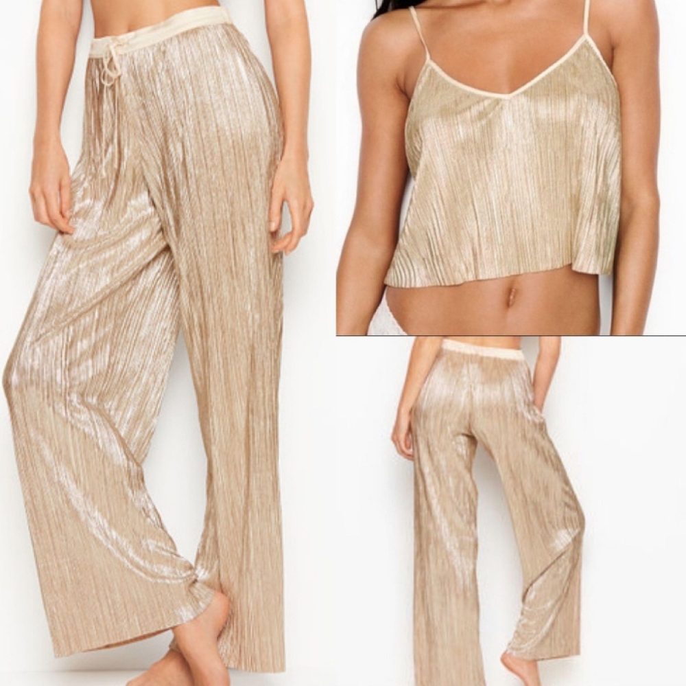 Victoria's Secret Gold Pajama Set